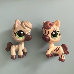 LPS horse and zebra figures